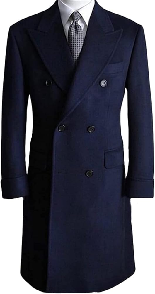Amazon | [Evrsutu] コート メンズ 冬 ビジネス ダブルブレスト