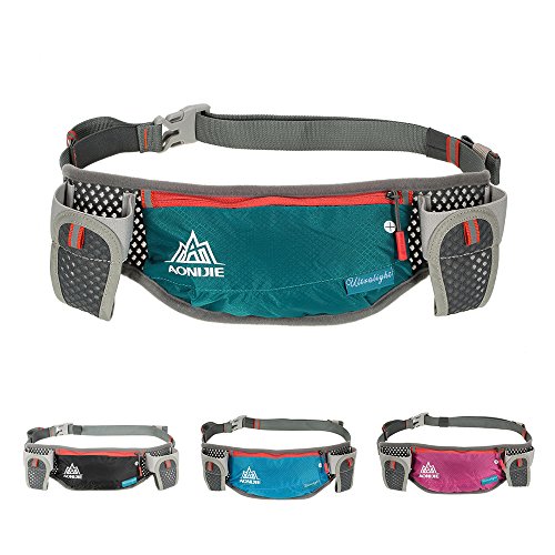 Andoer Cinto de hidratação de corrida AONIJIE Cinto suporte de garrafa Cinto reflexivo de água corre
