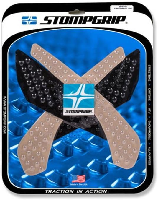 Stompgrip Volcano Tank Grips (Clear) for 18-20 Suzuki GSX-S750