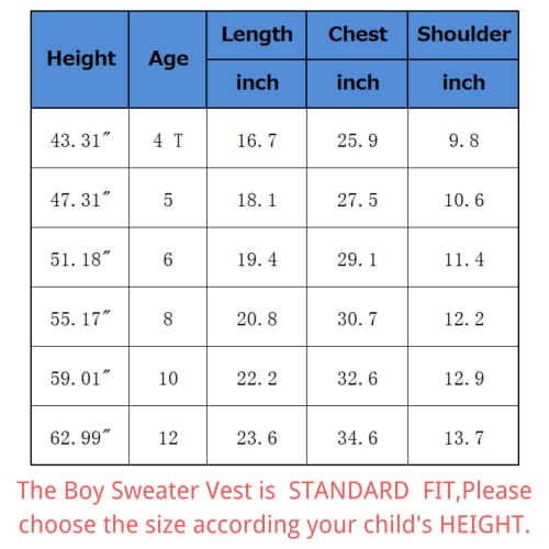 Kid1234 Boy's School Uniform V-Neck Cable Front Color Block Plaid Sweater Vest (6) Dark Blue #TOP5