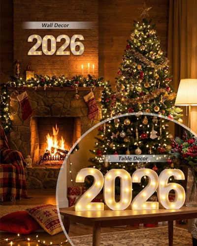 LED Zahlen Lampe Nummer mit Happy Birthday-Musik für Jungen und Mädchen, Warmes Weiß LED Leuchtzahlen 18 Mit Fernbedienung für Geburtstagsdekoration Zuhause Familie WandDeko, Batteriebetrieb