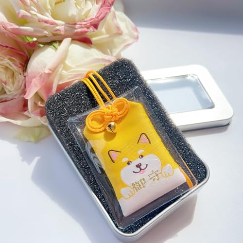 Image of Handmade Traditional Japanese Omamori Blessing Lucky Amulet for Good Health /Happiness /Stay Away from Diseases Luck Hanging Fortune Bag Gifts for pet Lovers