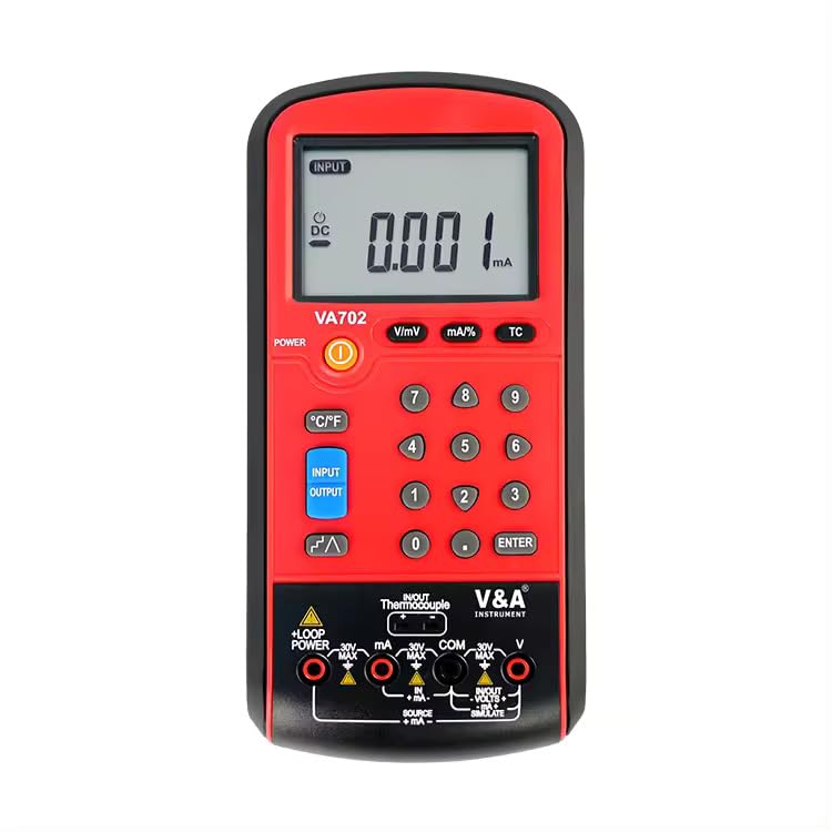 V&A Instrument VA702 Multi-Function Process Calibrator | Volt/mA & Thermocouple Simulator with Keypad Entry-image-8