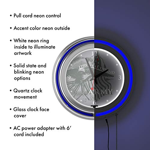 U.s Army This We'll Defend Neon Clock - 14 Inch Diameter #TOP3