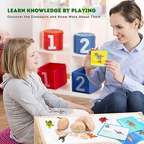 Dig Up Dinosaur Fossil Eggs, Break Open 12 Unique Eggs And Discover 12 Cute Dinosaurs, Easter Digging Toy For 3 4 5 6 7 8 9-12 Year Old Boys Archaeology Science Stem Gift #TOP4