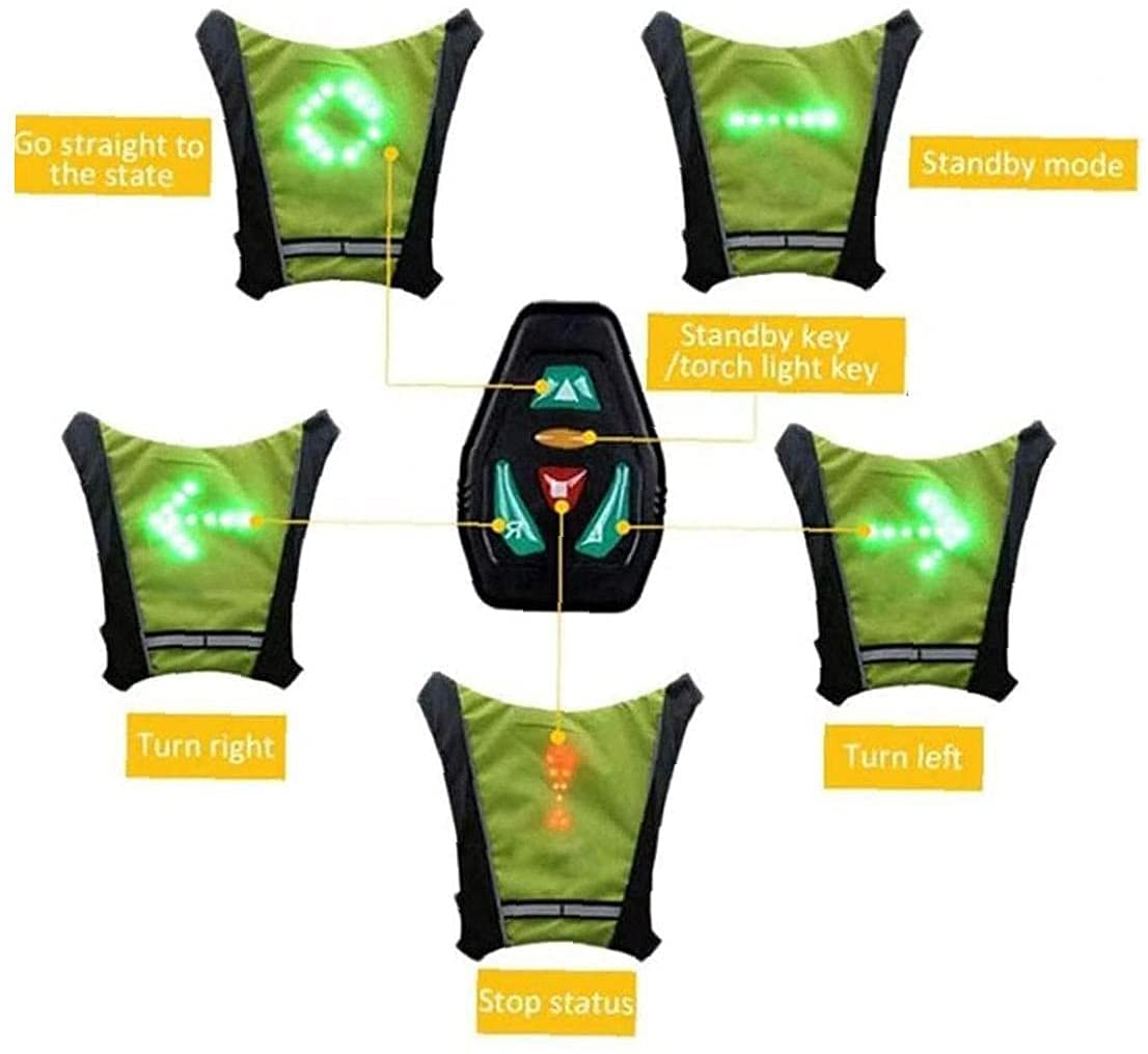 Gilet réfléchissant, lumière de sécurité exécutant gilet de vitesse réfléchissant, sécurité nocturne à haute visibilité réflecteur réglable, léger et résistant aux intempéries for le jogging et le cyc
