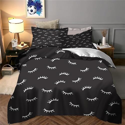 Parure de lit animaux endormis housse de couette microfibre 200x200cm - 6