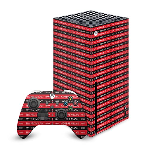 Autocollant Xbox Series X AC Milan protection vinyle console manette