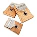 Kalimba Thumb Piano - 17-Key Musical Instrument Mahogany Material Easy to Learn Thumb Piano for all (Log Color Butterfly)