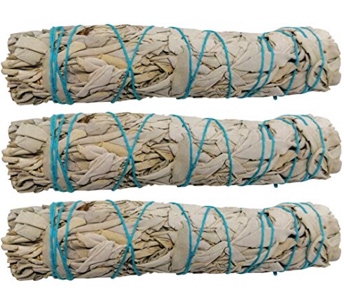 Lot de 3 bâtons d'encens de sauge blanche californienne (environ 15 cm) Cover