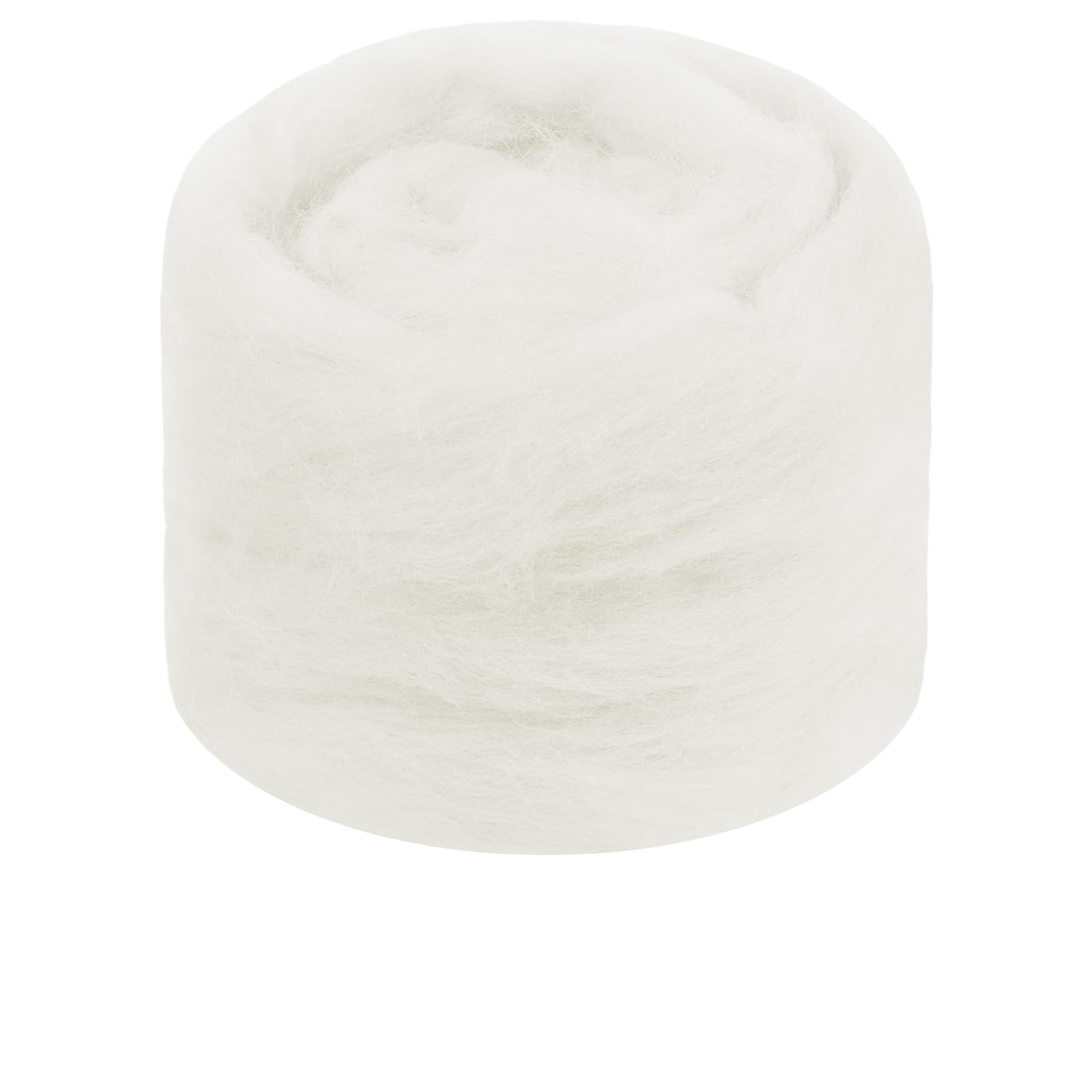 Uiopa Needle Felting Wool, 50g Felting Wool Soft Wool Roving Yarn, White Wool Roving for Needle Felting, Wet Felting, Felting Projects, DIY Crafts