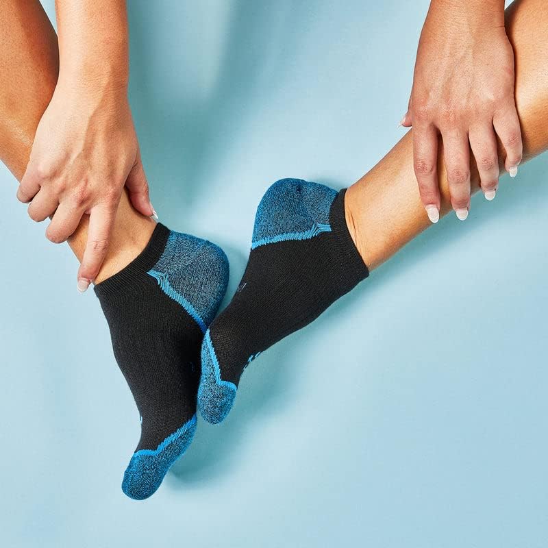 True Energy Women's Ultra Light Liner Socks - Athletic Socks with Compression + Infrared - 4 Pairs - Image 3