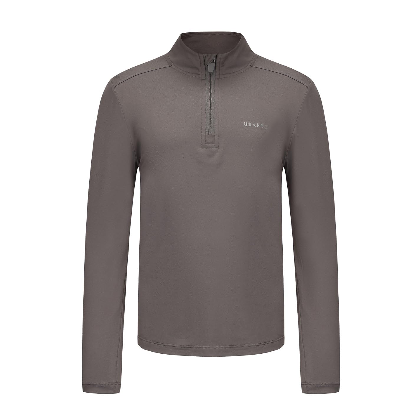 USA Pro Kids Quarter Zip Junior Tracksuit Top Charcoal 9-10 Years