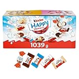 kinder Happy Moments Mini Mix – Mischung aus Spezialitäten von kinder – 5 verschiedene Sorten – Muttertagsgeschenk, Vatertagsgeschenk – 1 x 1039 g Großpackung Schokolade