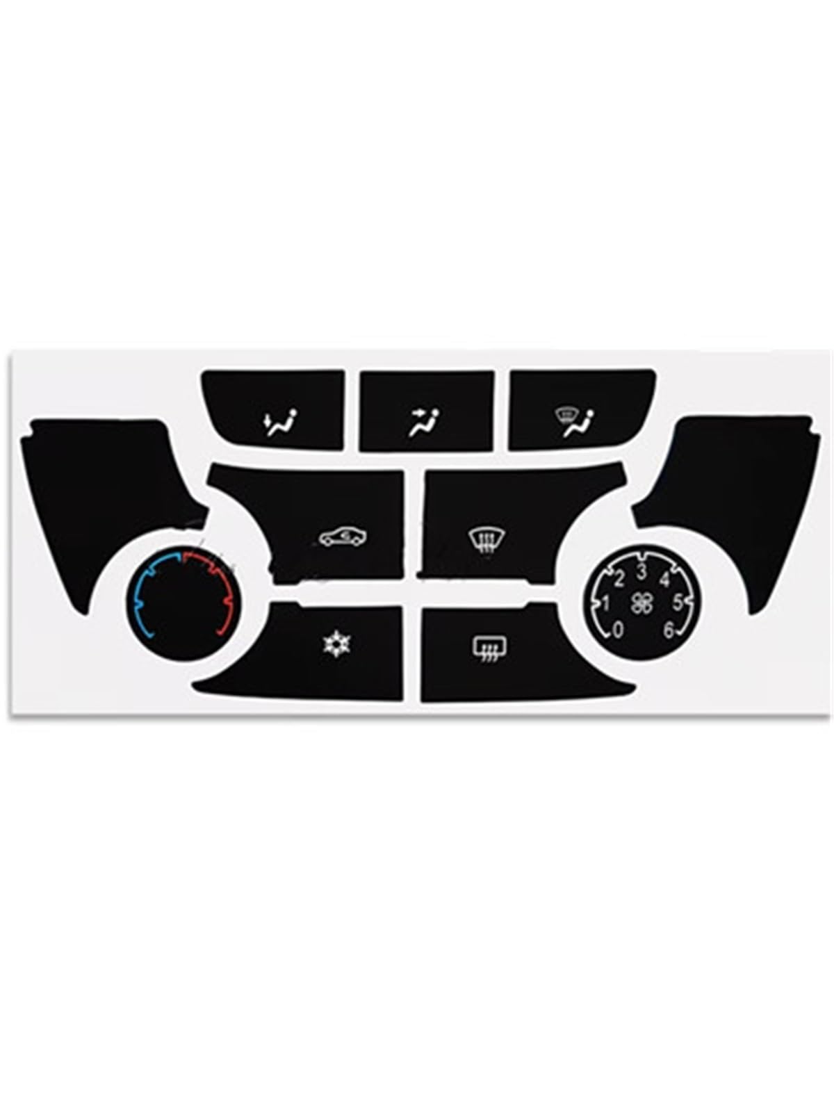 Button Trim Compatible with Buick for Encore for Verano Car Air Conditioning Panel Button Sticker(AC Type B)