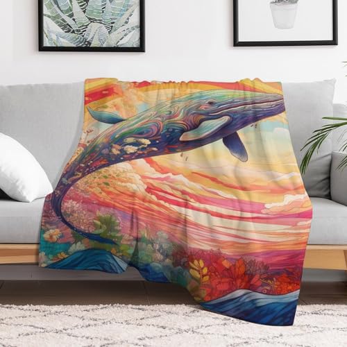Couverture polaire baleine pour vos soirées cocooning au salon - 3