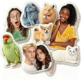 JKHFSAH Custom Photo Memory Pillow - Personalized Pet & Loved One Pillow with Your Picture, Unique Memorial Sympathy Gift for Dog Cat Loss, Comforting Hugging Pillow for Couples, Home Decor