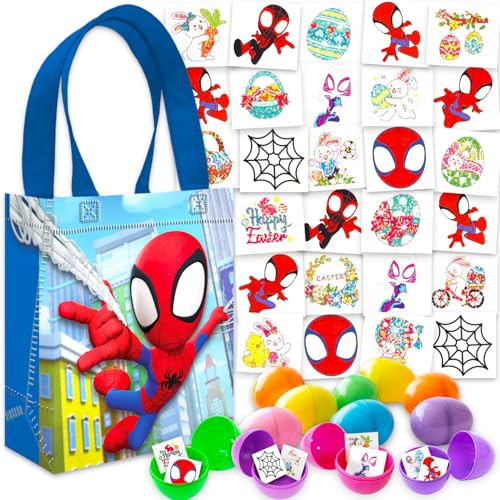 Œufs de Pâques Spidey à remplir avec tatouages pour chasse au trésor