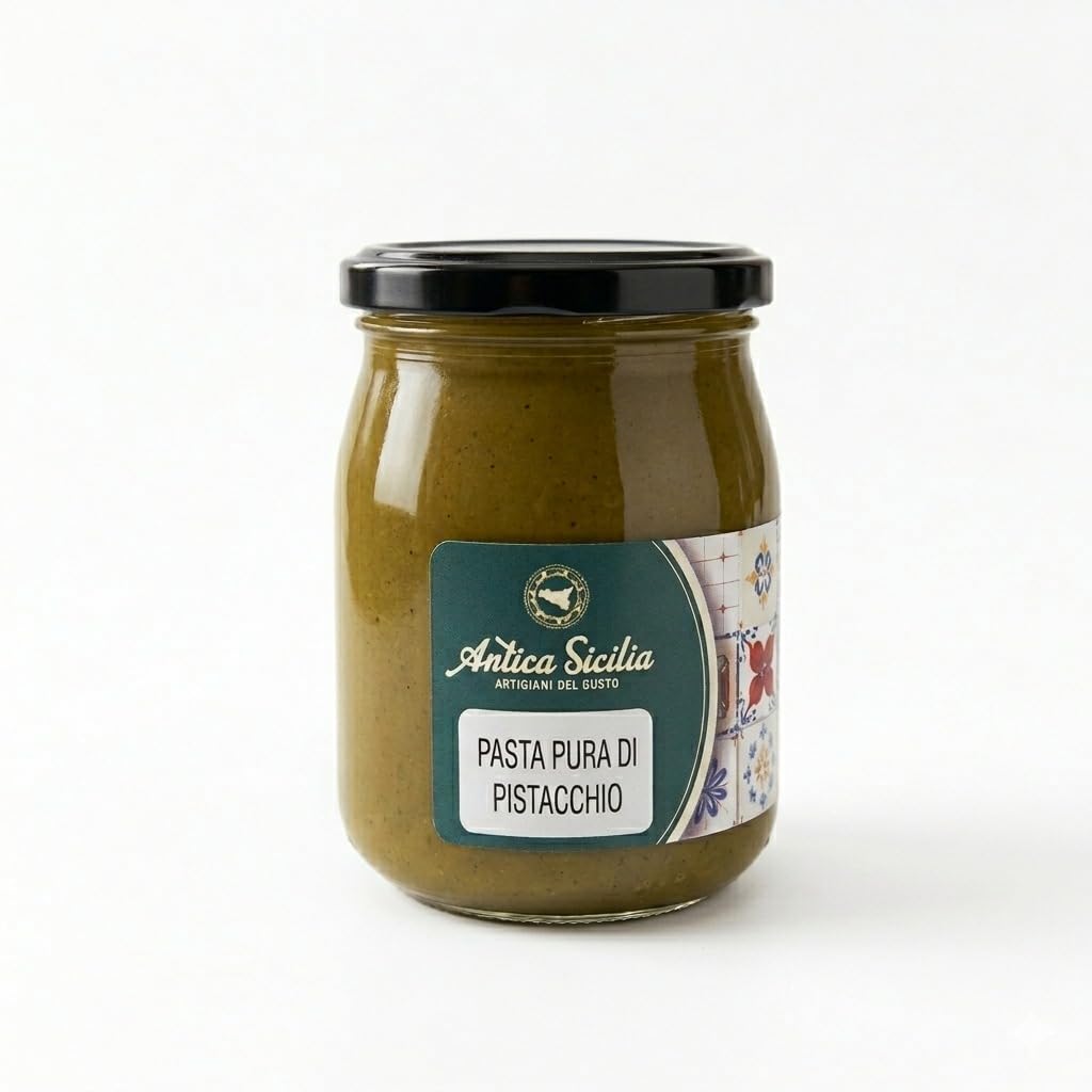 Pasta Pura di Pistacchio 550g – 100% Pistacchi Naturali, Senza Zuccheri Aggiunti, Ideale per Dolci, Gelati e Creme