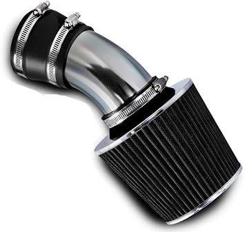 Short Ram Air Intake Kit & Black Filter Combo Compatible for 98 99 00 01 02 03 04 05 BMW E46 3-Series
