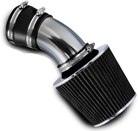 Short Ram Air Intake Kit & Black Filter Combo Compatible for 98 99 00 01 02 03 04 05 BMW E46 3-Series