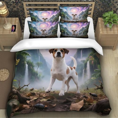 Parure de lit Doberman housse de couette 3D effet super doux pour hommes - 5