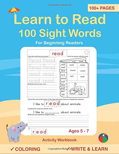 Buy Learn To Read Words A Preschool Pre K Kindergarten 1st Grade 