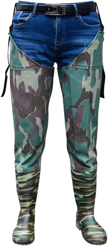 Botas de vadeadores de cadera impermeables de 80 cm con suela oxford resistente 2