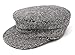 Produktbild Hanna Hats Irish Flat Cap Skipper Driving Cap Handmade in Irland Donegal 100% Tweed Wolle, GRAU, XX-Large