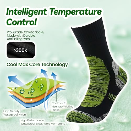 Image of RANDY SUN Waterproof Breathable Socks, [SGS Certified] Unisex Novelty Skiing Trekking Hiking Wading Trail Socks
