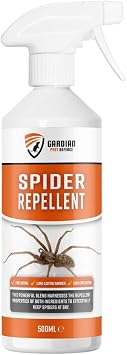 Gardian Defence Spider Repellent Spray 500ml Peppermint Oil Pest Control Spray for Indoor and Outdoor Use Eco-Friendly Family Safe Repel