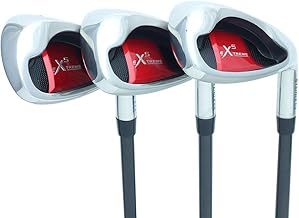 Extreme X5 Senior Men's Complete Golf Wedge Set: 52° Approach Wedge (AW), 56° Sand Wedge (SW), 60° Lob Wedge (LW) Right Handed Senior Flex Steel Shaft