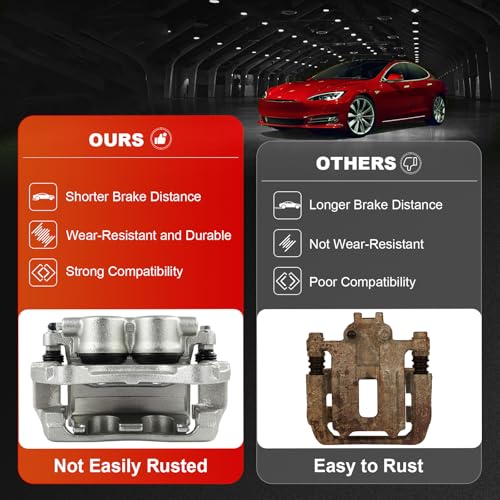 Image of cciyu Front Left Brake Caliper Assembly w /Bracket 18B5288 2010 2011 2012 2013 2014 2015 2016 For Cadillac For SRX