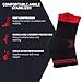 UFlex Athletics Ultra Flex Athletics Ankle Brace Support Sleeve for Post Surgery Treatment, Swelling Reduction, Pain Relief, Ankle Stabilizing and Compression, Single Wrap Black, Red Small