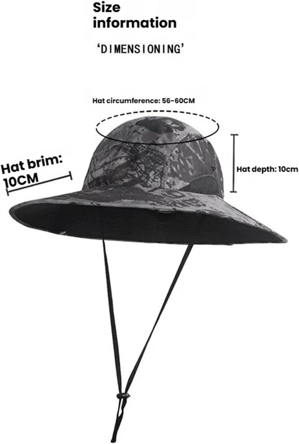 Women Men Wide Birm Sun Hats with Removable Solar Fan Summer Outdoor UPF 50+ Waterproof Bucket Hat Hiking Camping Fishing Hat
