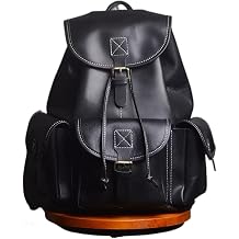 Men's Vintage Backpack For Men Genuine Leather Bags Laptop Backpack Bag