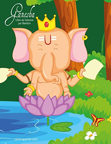 Ganesha Libro da Colorare per Bambini: 1