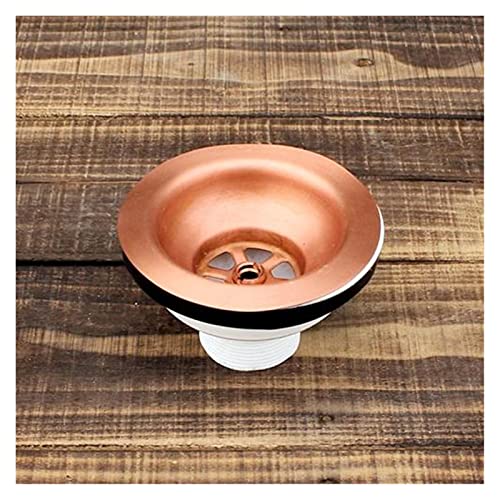 Wasserfilter, Spülbeckenfilter Kupferbeschichtung Küchenabläufe Beckenzubehör Kunst Küchenfilter Kupfer Küchenspüle Abfluss Cocina Accesorios Jingxin(True Colors)