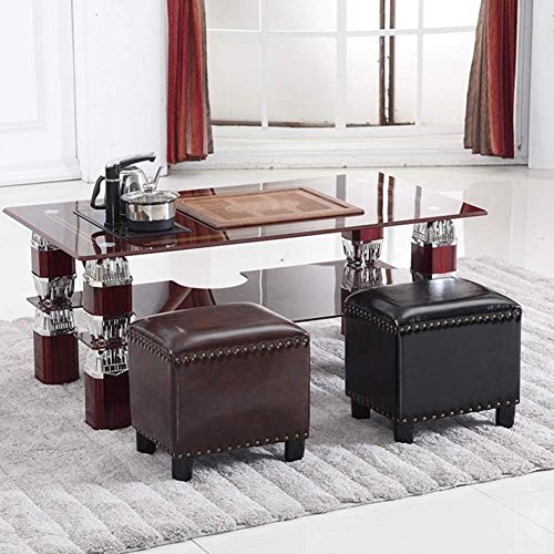 Tabouret pour changer ses chaussures dans l'entrée design marron