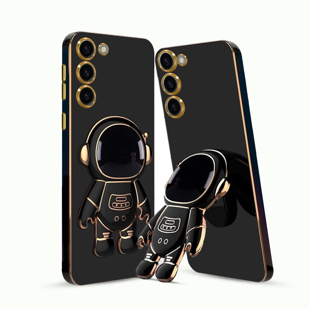 KARWAN®️ 3D Astronaut with Folding Stand Back Cover Case Compatible for Samsung Galaxy S23 | Slim electroplated case | Stand case | Soft TPU | Space Astro Theme | Camera Protection-Blue (B0CQYDQ26F) Amazon Price History, Amazon Price Tracker