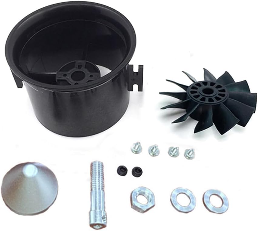 RC 70mm Duct Fan Unit 12-Blade Propeller Kit Set for RC 1500g Ducted Fan EDF Jet Airplane