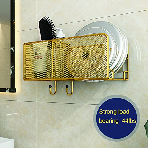 Support seche-cheveux mural sans percage pour ranger les cables au mur