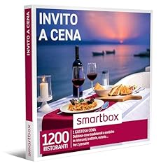 Idea Regalo - Smartbox - Cofanetto Regalo per Uomo o Donna - Invito a Cena - Idee Regalo Originale - 1 prelibata Cena per 2 Persone