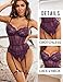 Avidlove Lingerie Sets for Women Sexy Lace Corset Bodysuit with Garter Belt One Piece Teddy Lingerie