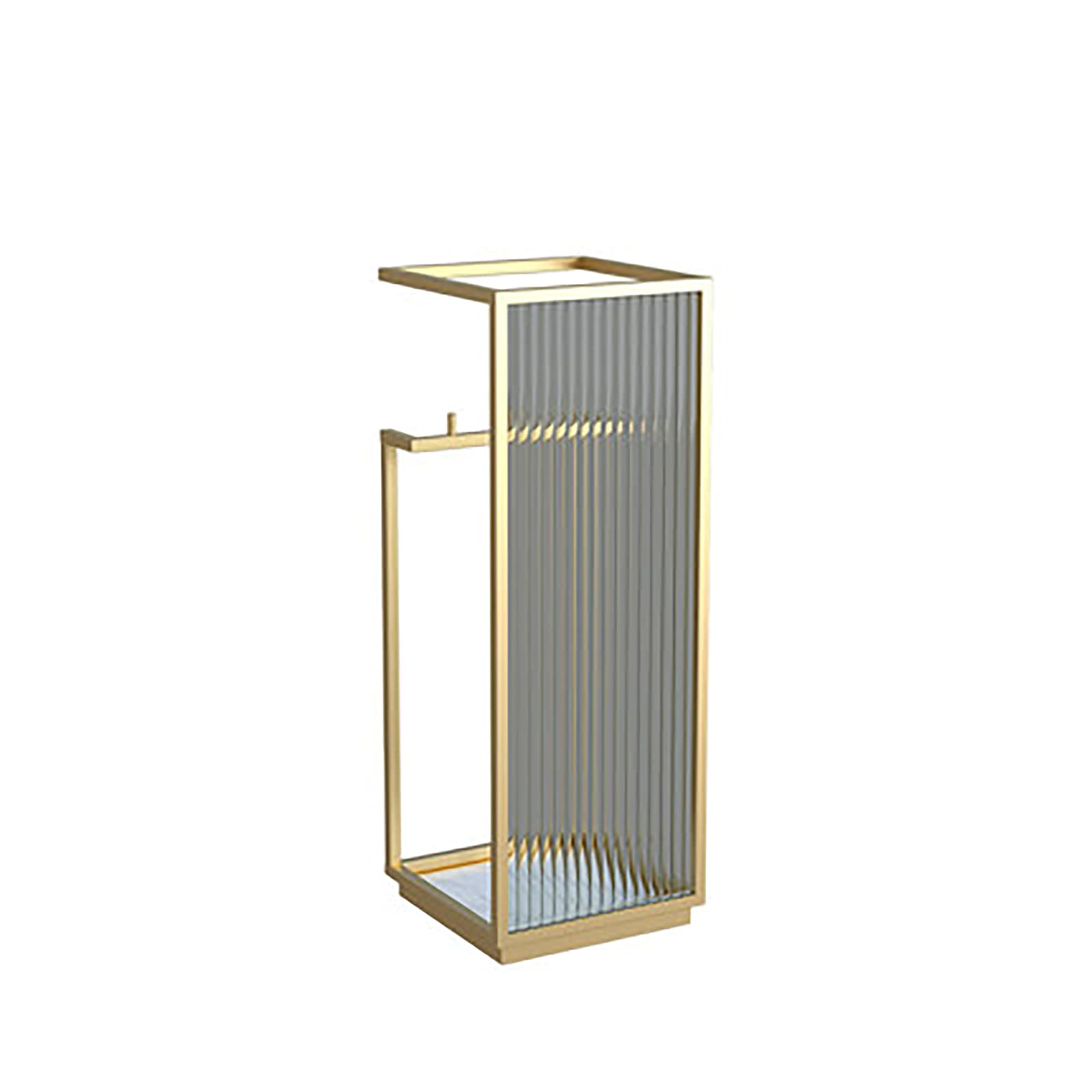 Paraguas soporte nórdico moderno en color dorado de 60x22 cm para la entrada del hogar 6
