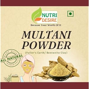 NUTRI DESIRE Pure Multani Mitti Powder (Fuller's Earth) Skin Face Clays| 400 Grams 3 51PRFlU09yL. SL500 . SS300