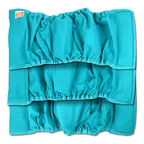 Simple Solution Washable Male Dog Diapers | Absorbent Male Wraps with Leak Proof Fit | Excitable Urination, Incontinence, or Male Marking | Medium | 3 Reusable Dog Diapers Per Pack
