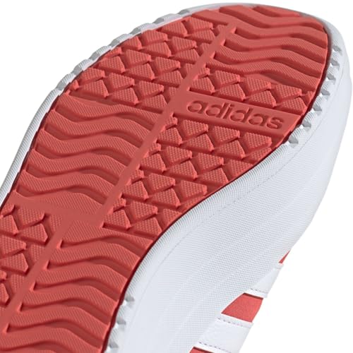Image of adidas Womens Vl Court Bold Lace Up Sneakers Shoes Casual - Pink