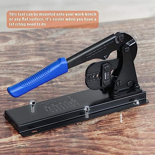 Pinza crimpatrice professionale per cavi metallici da banco per sartiame sicuro e connessioni durevoli