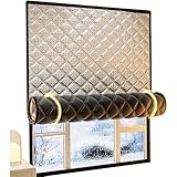 Estor Térmico Opaco sin Taladrar Anti Frío Y Viento Protección Portátiles Cortinas para Anti-Ultravioleta, Anti-mirón, Protección Solar, Aislamiento Térmico,Personalizable